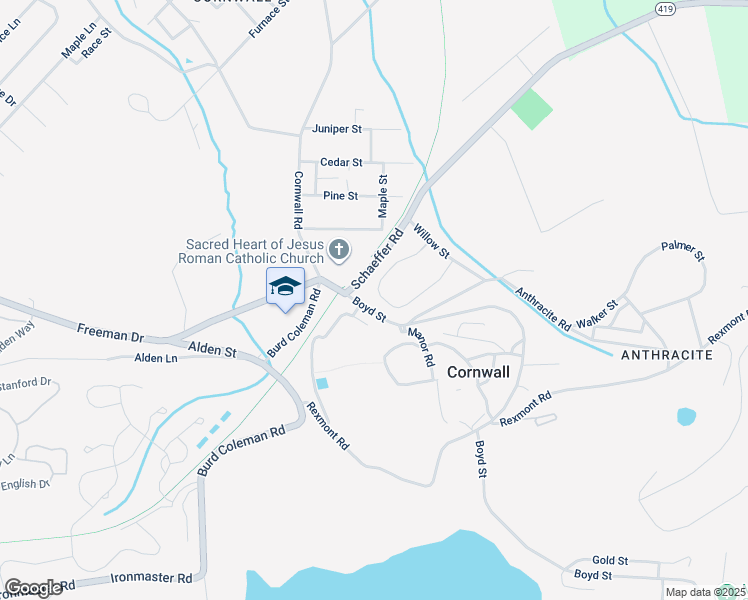 map of restaurants, bars, coffee shops, grocery stores, and more near 128 Forge Drive in Lebanon