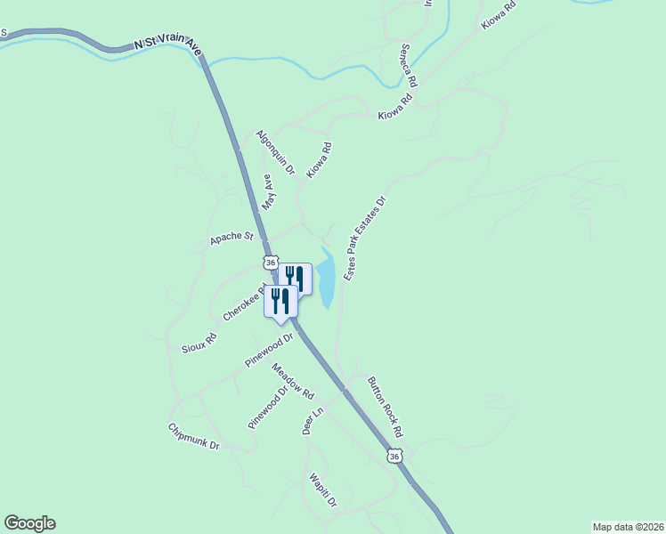 map of restaurants, bars, coffee shops, grocery stores, and more near 78 Nez Perces Court in Lyons