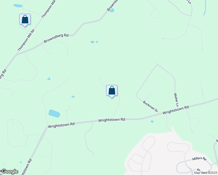 map of restaurants, bars, coffee shops, grocery stores, and more near 71 Penn Oak Trail in Newtown