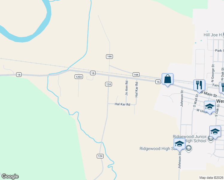 map of restaurants, bars, coffee shops, grocery stores, and more near 22400 County Road 124 in West Lafayette