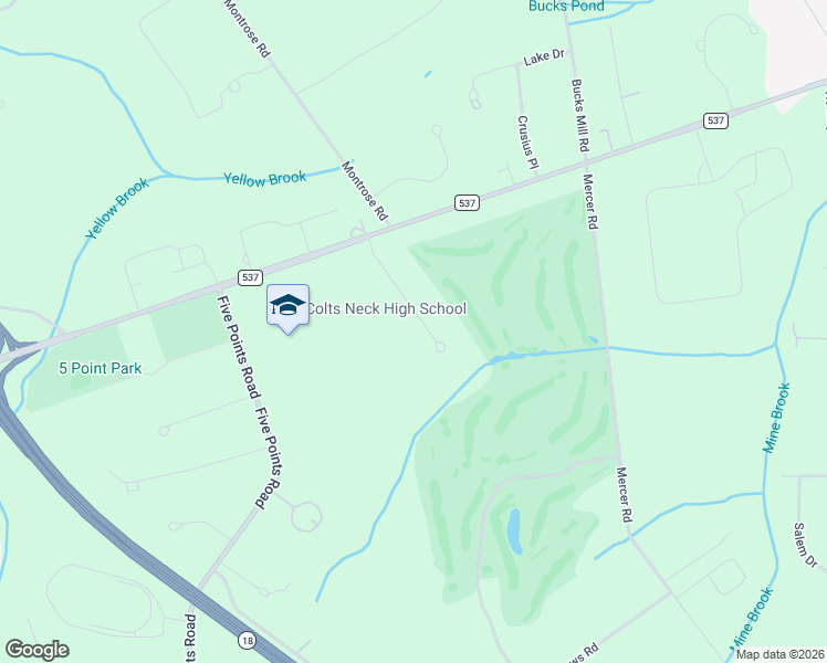 map of restaurants, bars, coffee shops, grocery stores, and more near 7 Pheasant Road in Monmouth County