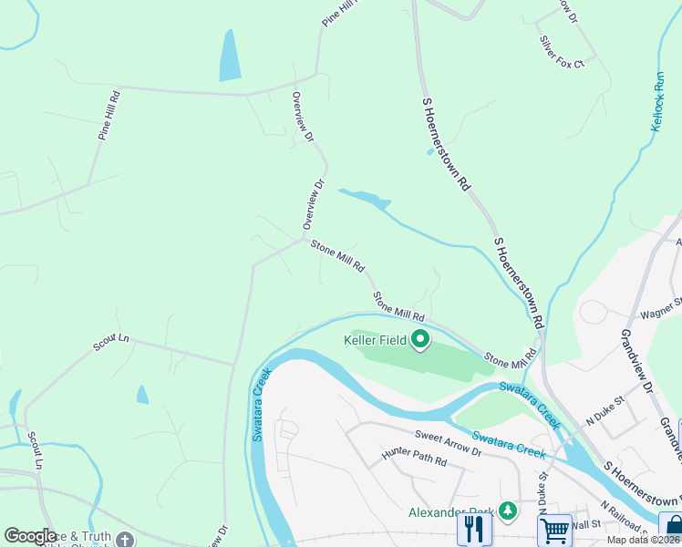 map of restaurants, bars, coffee shops, grocery stores, and more near 94 Stone Mill Road in Halifax