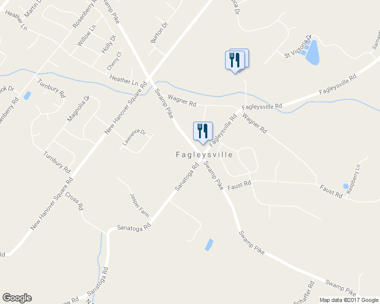 map of restaurants, bars, coffee shops, grocery stores, and more near 2478 Swamp Pike in Gilbertsville