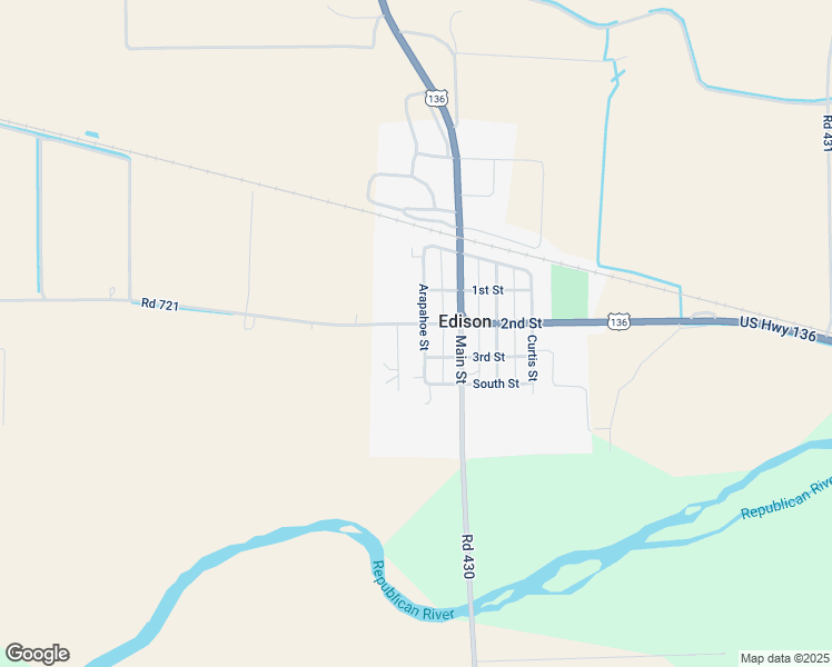 map of restaurants, bars, coffee shops, grocery stores, and more near 202 Arapahoe Street in Edison