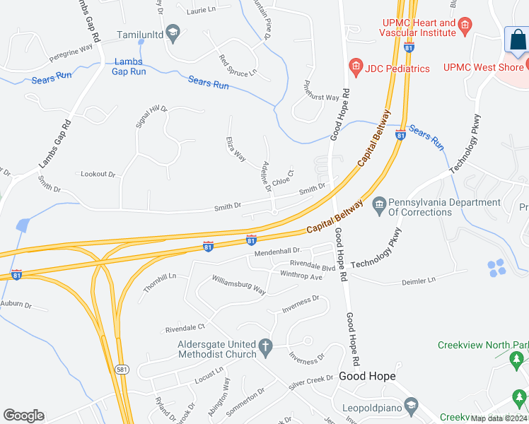 map of restaurants, bars, coffee shops, grocery stores, and more near 5012 Amelias Path West in Cumberland County
