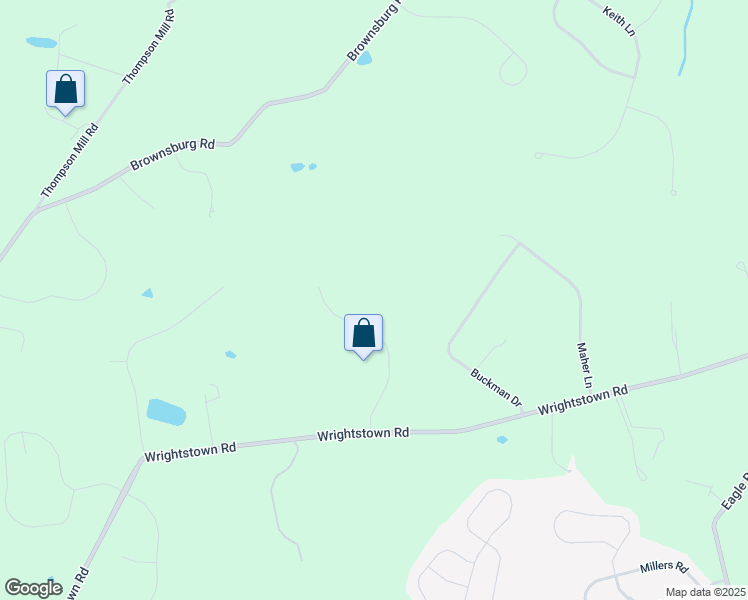 map of restaurants, bars, coffee shops, grocery stores, and more near 71 Penn Oak Trail in Newtown