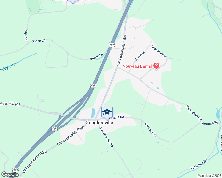 map of restaurants, bars, coffee shops, grocery stores, and more near 1658 Old Lancaster Pike in Sinking Spring