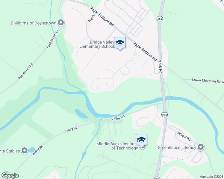 map of restaurants, bars, coffee shops, grocery stores, and more near 2810 River Willow Drive in Furlong
