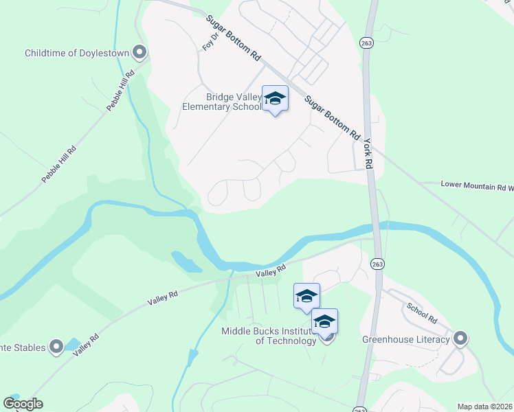 map of restaurants, bars, coffee shops, grocery stores, and more near 2810 River Willow Drive in Furlong