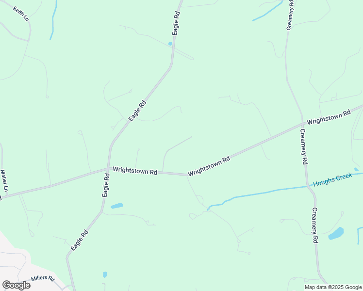 map of restaurants, bars, coffee shops, grocery stores, and more near 1535 Wrightstown Road in Newtown