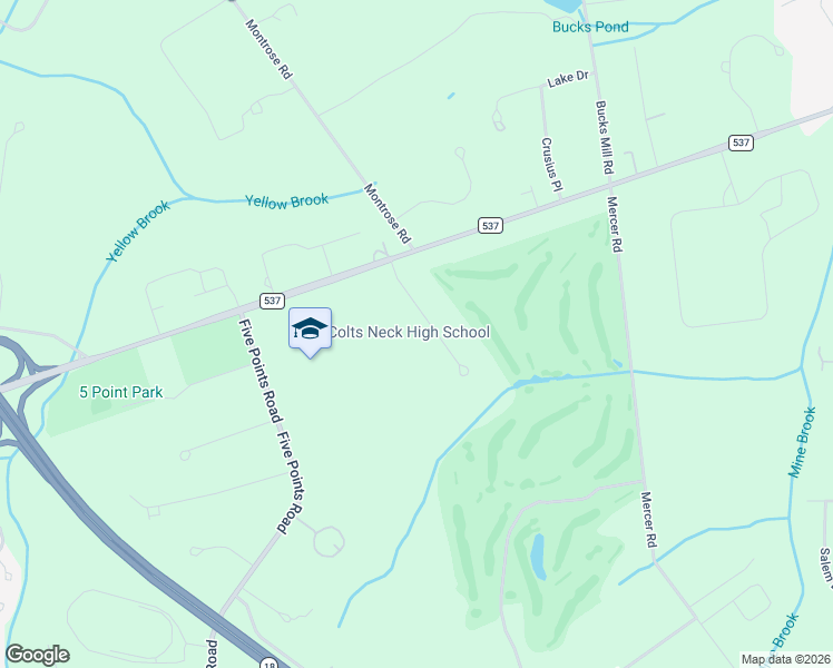 map of restaurants, bars, coffee shops, grocery stores, and more near 7 Pheasant Road in Monmouth County