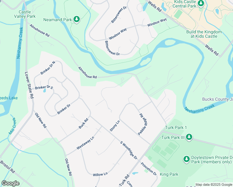 map of restaurants, bars, coffee shops, grocery stores, and more near 45 Militia Hill Road in Warrington