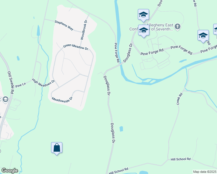 map of restaurants, bars, coffee shops, grocery stores, and more near 622 Douglass Drive in Douglassville