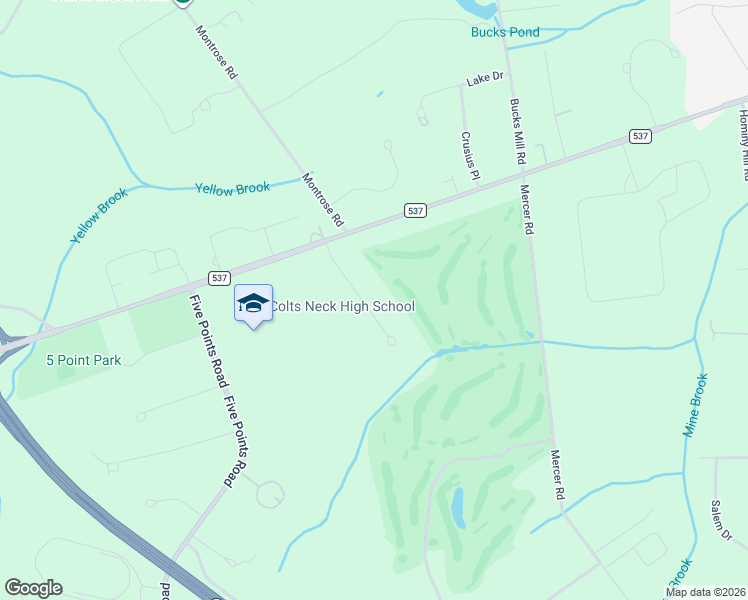 map of restaurants, bars, coffee shops, grocery stores, and more near 6 Pheasant Road in Colts Neck