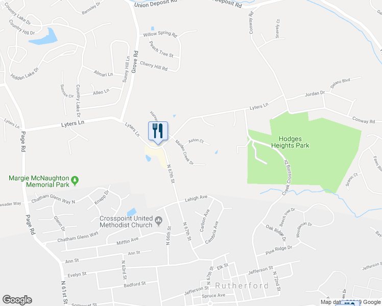map of restaurants, bars, coffee shops, grocery stores, and more near 6305 Maiden Creek Drive in Harrisburg