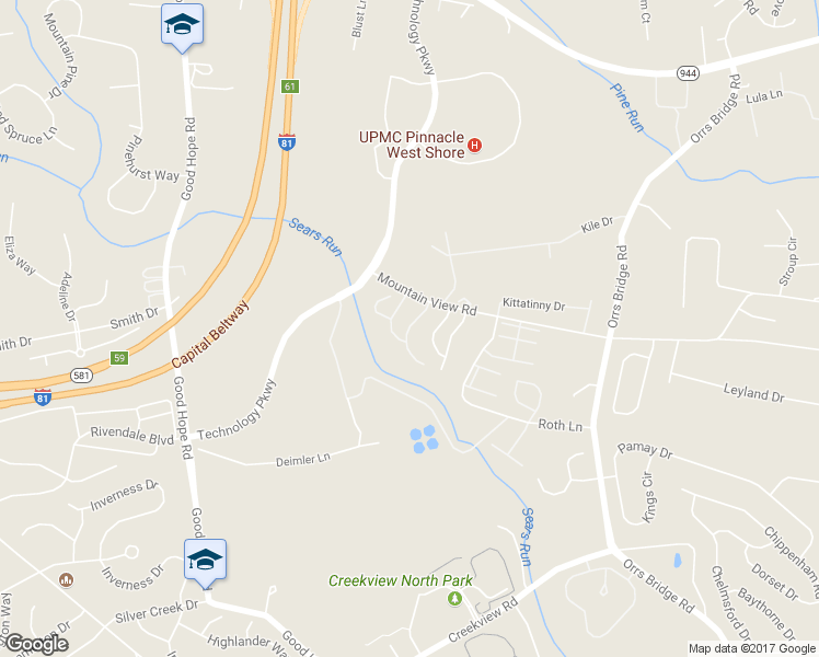 map of restaurants, bars, coffee shops, grocery stores, and more near 1469 Timber Brook Drive in Mechanicsburg