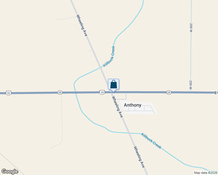 map of restaurants, bars, coffee shops, grocery stores, and more near Wheeling Avenue in Muncie