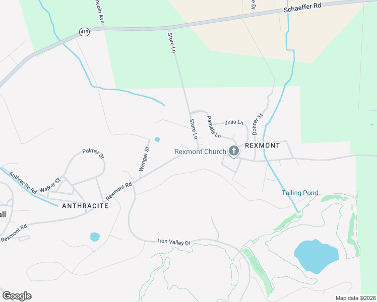 map of restaurants, bars, coffee shops, grocery stores, and more near 295b Rexmont Road in Lebanon