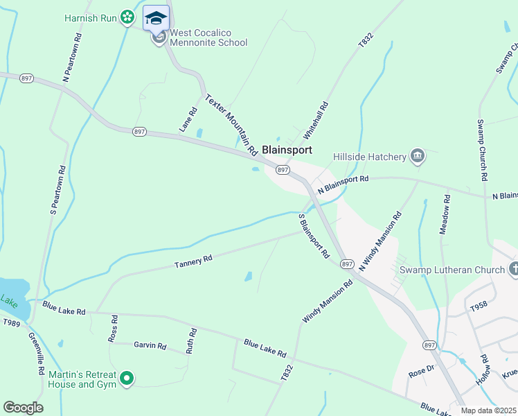 map of restaurants, bars, coffee shops, grocery stores, and more near 785 Pennsylvania 897 in Reinholds