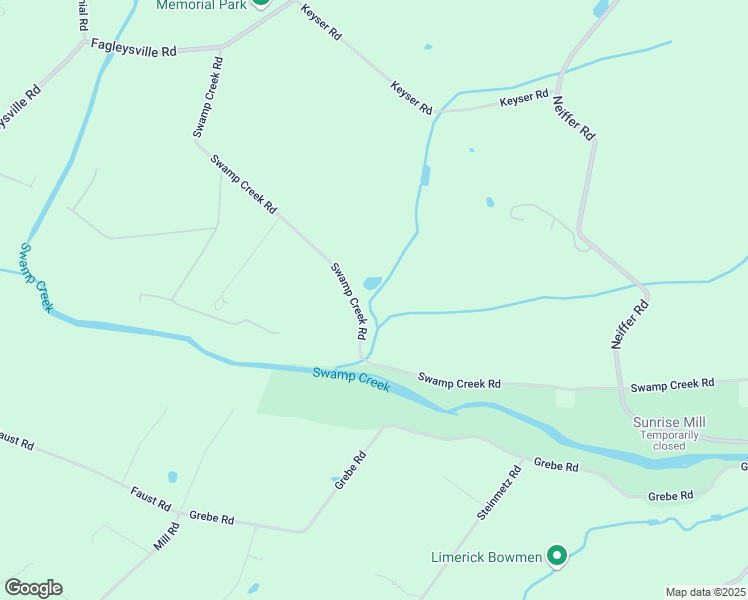 map of restaurants, bars, coffee shops, grocery stores, and more near Swamp Creek Road in Montgomery County