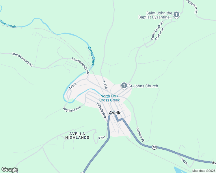 map of restaurants, bars, coffee shops, grocery stores, and more near 8 Campbell Drive in Avella