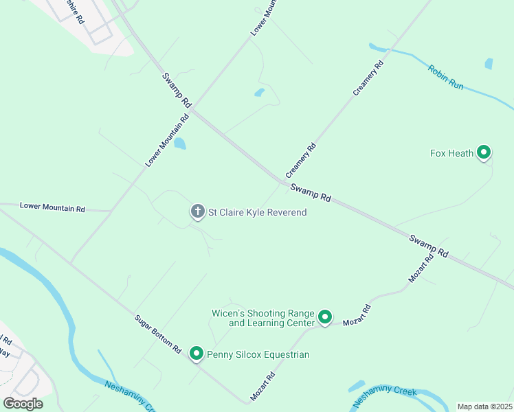 map of restaurants, bars, coffee shops, grocery stores, and more near 1608 Swamp Road in Furlong