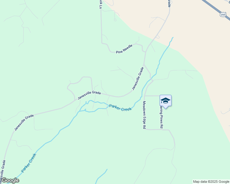 map of restaurants, bars, coffee shops, grocery stores, and more near 461-955 Janesville Grade in Janesville