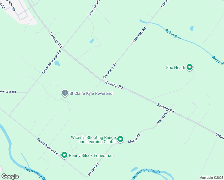 map of restaurants, bars, coffee shops, grocery stores, and more near 1580 Swamp Road in Furlong