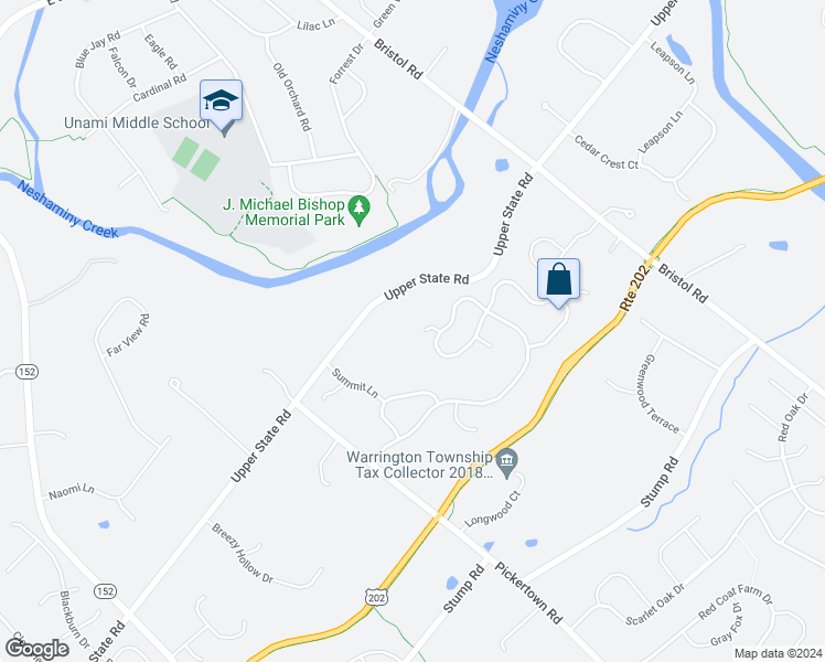 map of restaurants, bars, coffee shops, grocery stores, and more near 507 Daltry Court in Chalfont