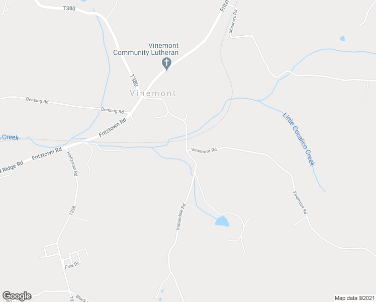 map of restaurants, bars, coffee shops, grocery stores, and more near 400 Vinemont Road in Reading
