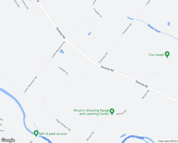 map of restaurants, bars, coffee shops, grocery stores, and more near 1608 Swamp Road in Furlong