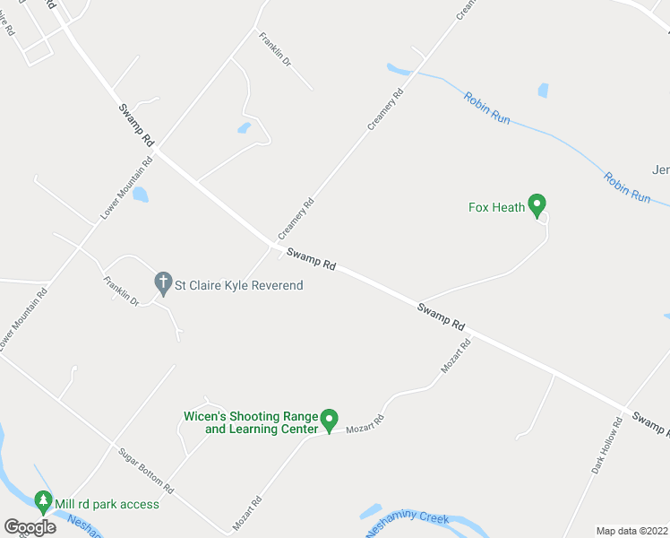 map of restaurants, bars, coffee shops, grocery stores, and more near 1506 Swamp Road in Furlong