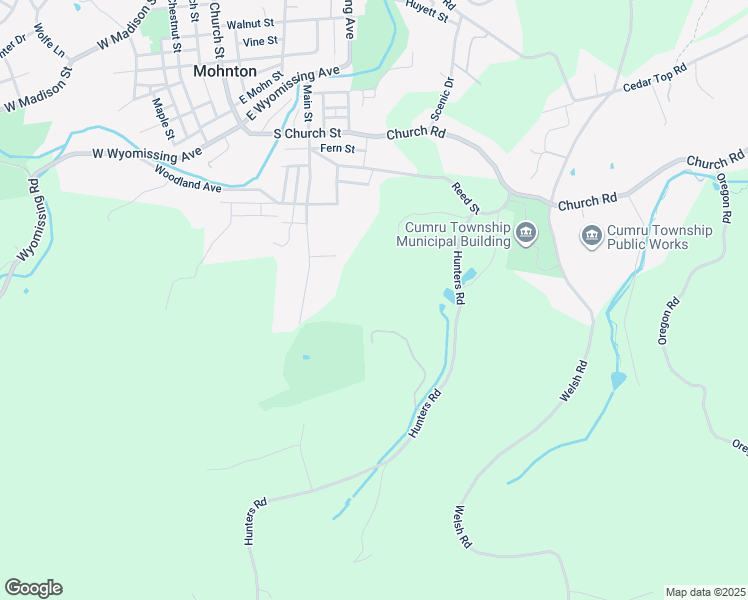 map of restaurants, bars, coffee shops, grocery stores, and more near 1 Pebblebrook Lane in Mohnton