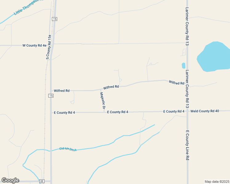 map of restaurants, bars, coffee shops, grocery stores, and more near 1528 Majestic Drive in Berthoud