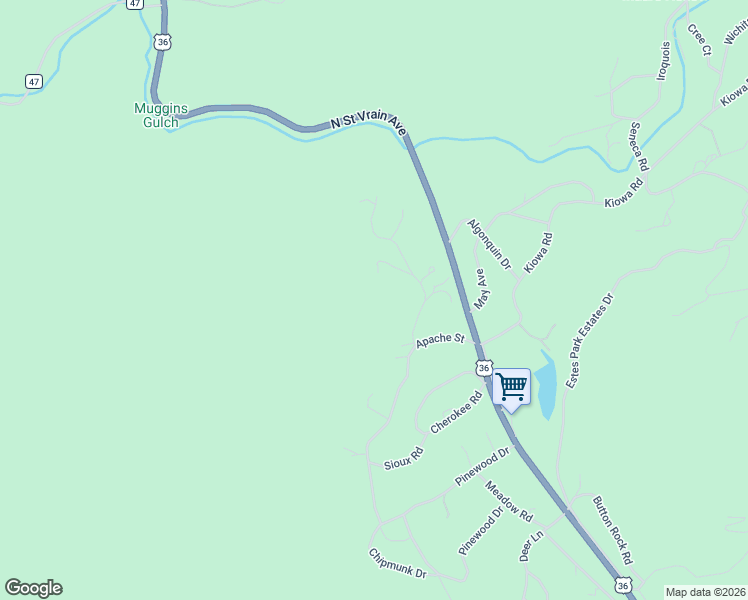 map of restaurants, bars, coffee shops, grocery stores, and more near 95 Choctaw Road in Lyons