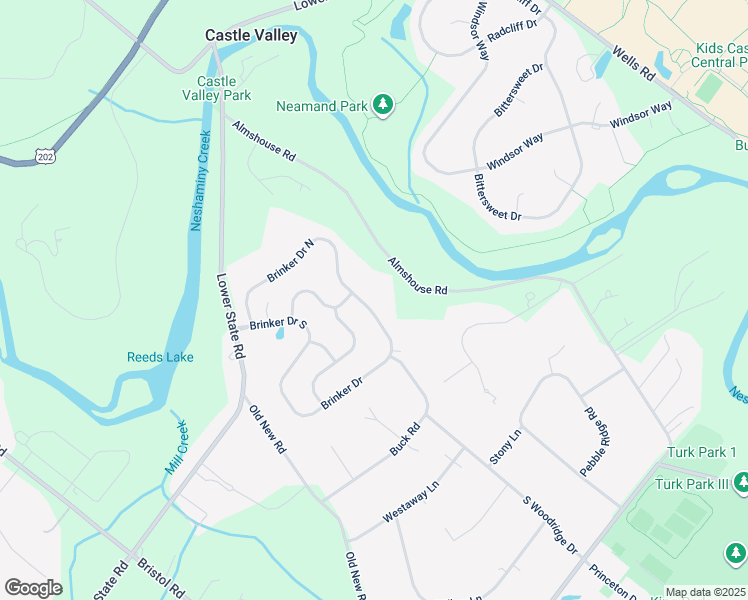 map of restaurants, bars, coffee shops, grocery stores, and more near 37 Brinker Drive in Doylestown