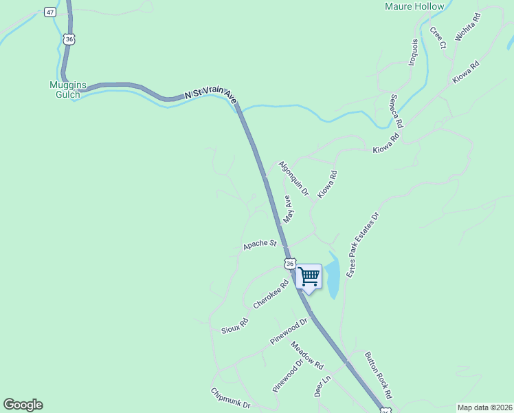 map of restaurants, bars, coffee shops, grocery stores, and more near 98 Choctaw Road in Lyons