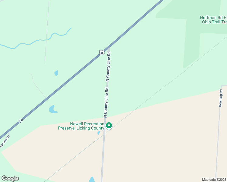 map of restaurants, bars, coffee shops, grocery stores, and more near 6100 North County Line Road in Centerburg