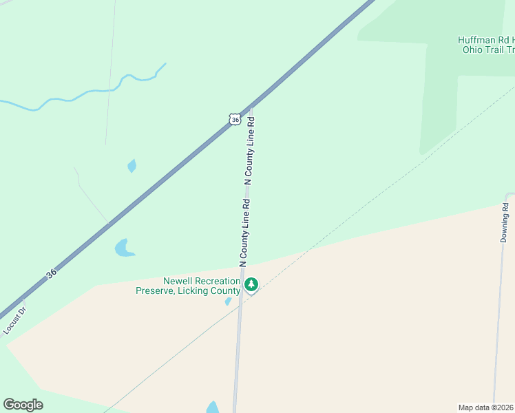 map of restaurants, bars, coffee shops, grocery stores, and more near 6100 North County Line Road in Centerburg