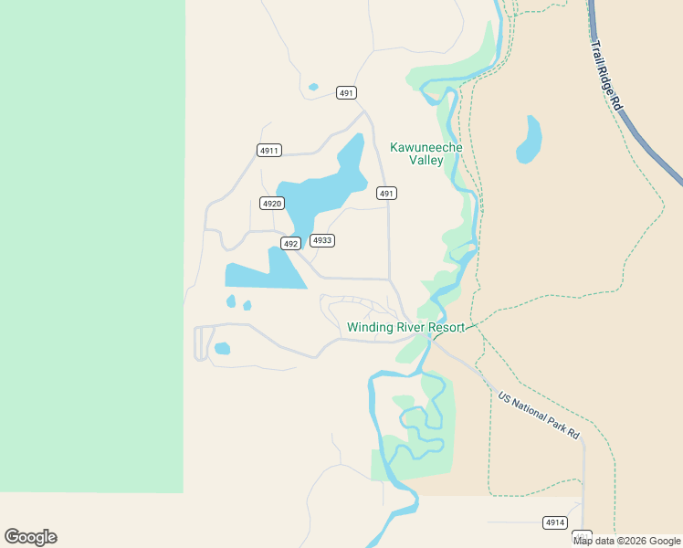 map of restaurants, bars, coffee shops, grocery stores, and more near 75 County Rd in Grand Lake