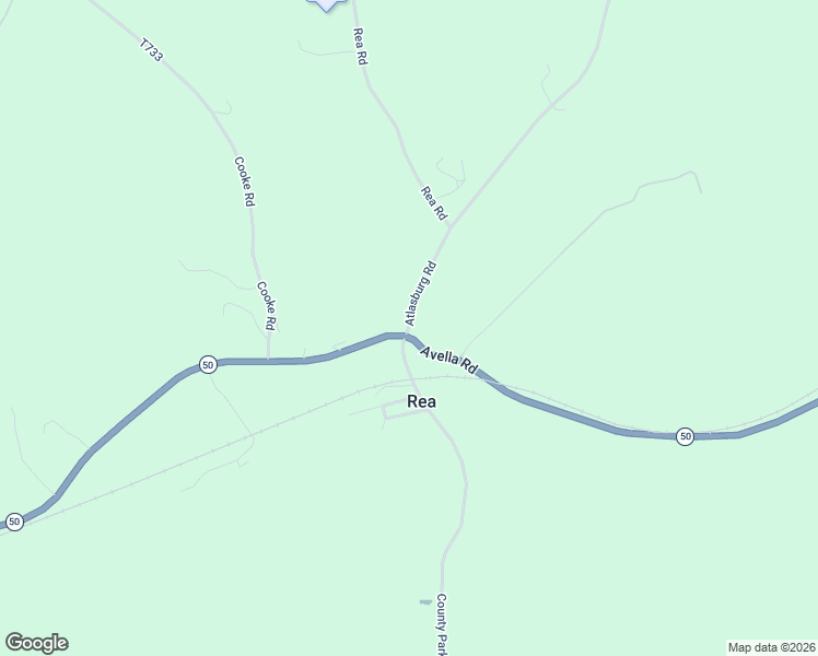 map of restaurants, bars, coffee shops, grocery stores, and more near 3 Atlasburg Road in Avella