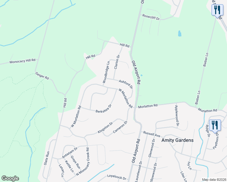 map of restaurants, bars, coffee shops, grocery stores, and more near 229 Berkshire Drive in Douglassville