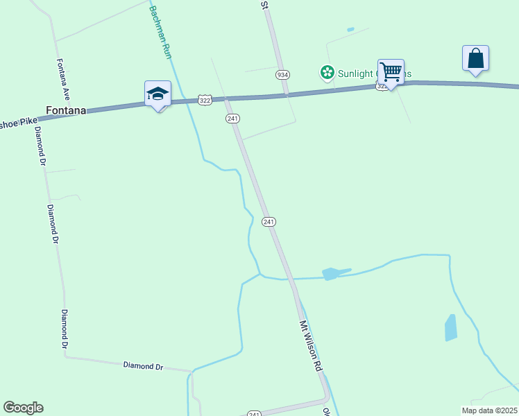 map of restaurants, bars, coffee shops, grocery stores, and more near 159 Mount Wilson Road in Lebanon
