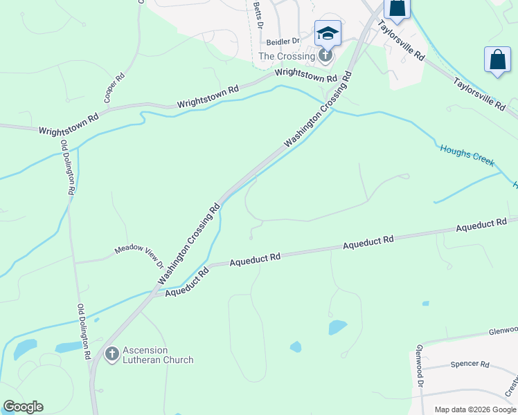 map of restaurants, bars, coffee shops, grocery stores, and more near 3 Stonebridge Crossing Road in Newtown