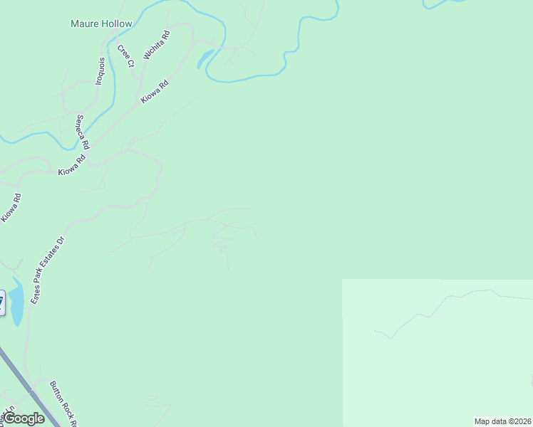 map of restaurants, bars, coffee shops, grocery stores, and more near 1009 Estes Park Estates Drive in Lyons