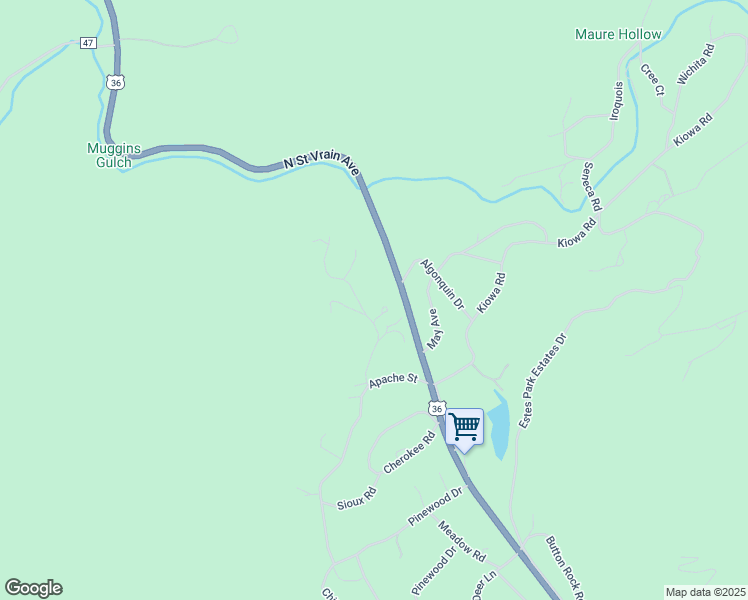 map of restaurants, bars, coffee shops, grocery stores, and more near 98 Choctaw Road in Lyons