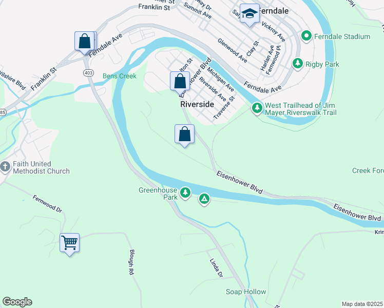 map of restaurants, bars, coffee shops, grocery stores, and more near 100-298 Neil St in Johnstown