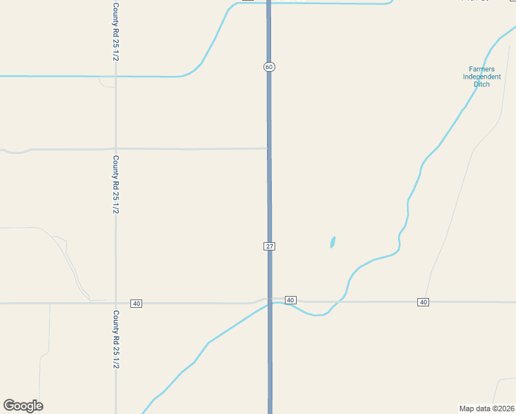 map of restaurants, bars, coffee shops, grocery stores, and more near 19247 Colorado 60 in Platteville