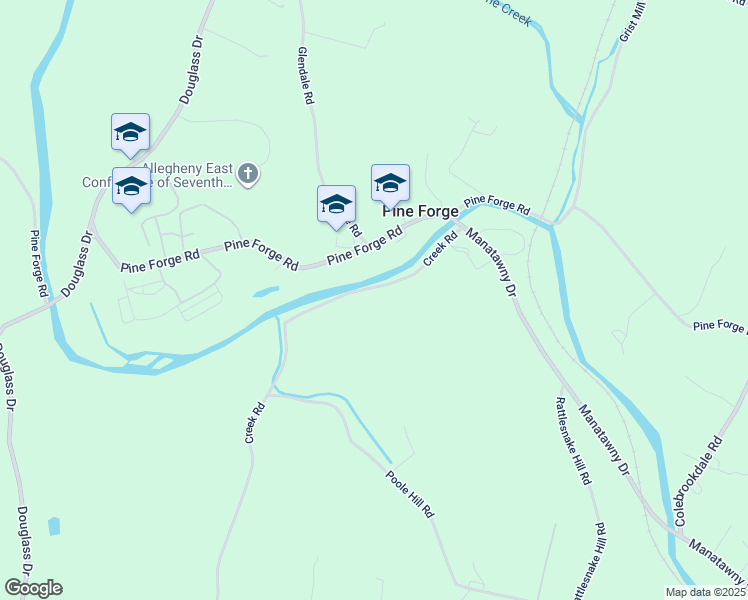 map of restaurants, bars, coffee shops, grocery stores, and more near 199 Creek Road in Boyertown