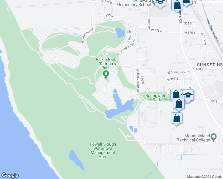 map of restaurants, bars, coffee shops, grocery stores, and more near 903 South 2040 West in Orem
